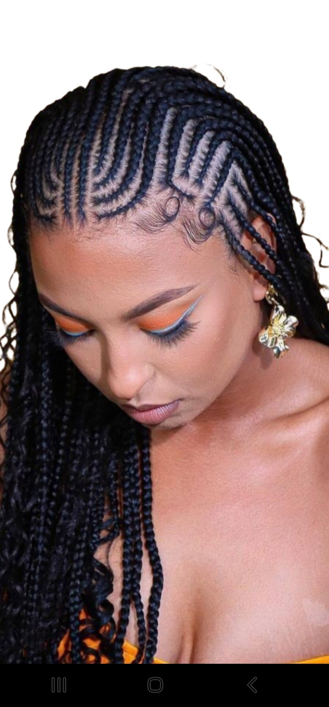 (1C) CONROWS DESIGN WITH BOHO || MID-BACK $280) ( WAIST LENGTH $300 (SYNTHETIC CURLS INCLUDED)