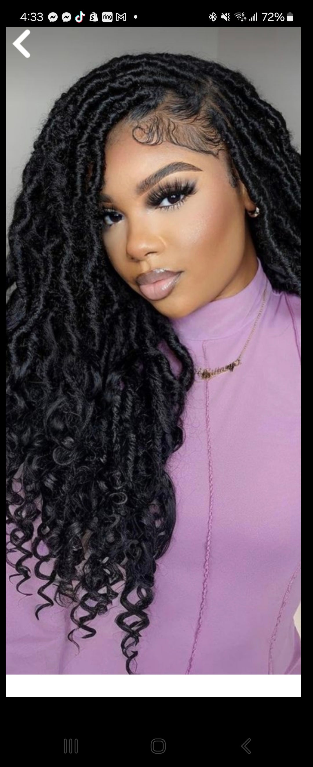 INDIVIDUAL CROCHET LOCS MEDIUM (HAIR NOR INCLUDED)