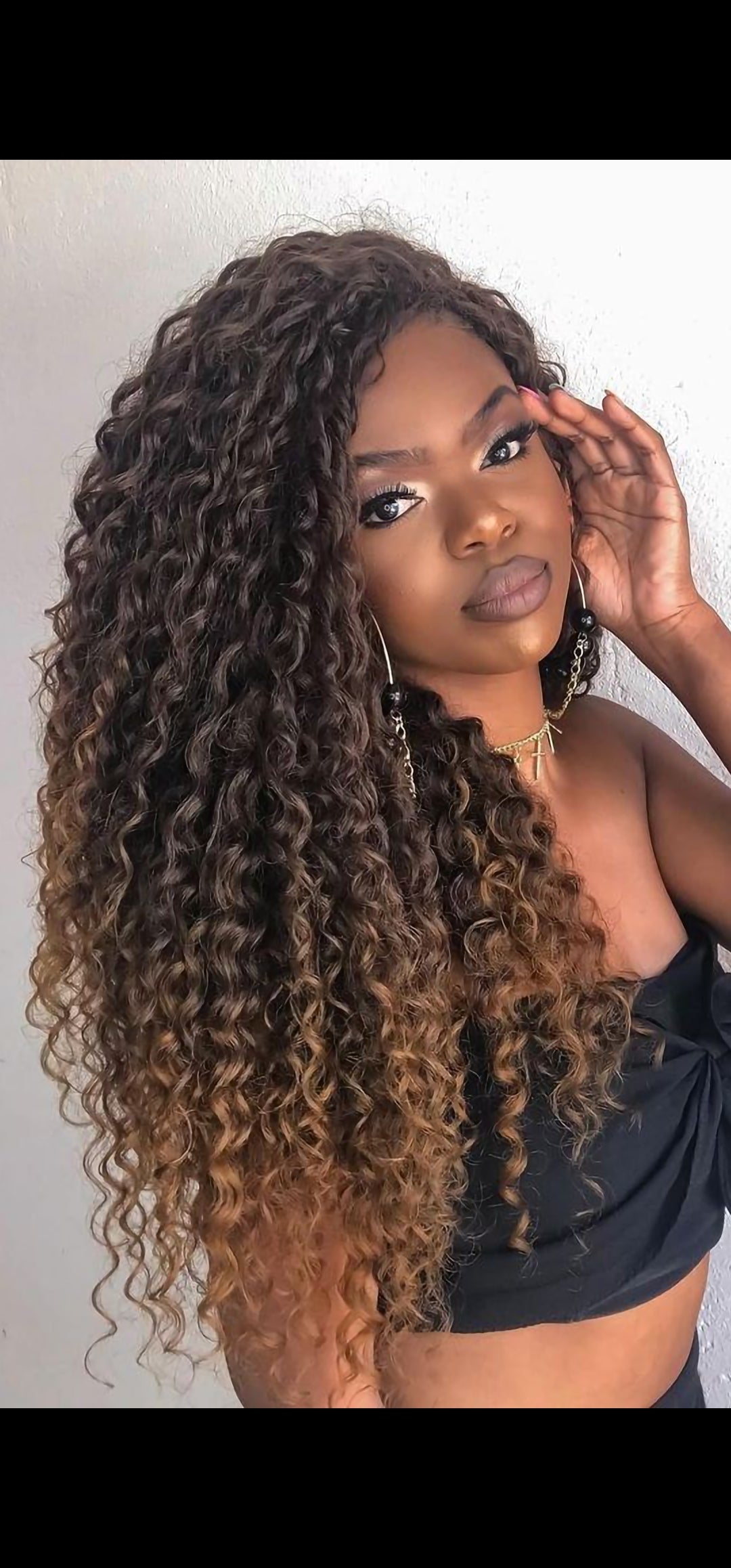 (D1) CROCHET HAIR STYLE. ( HAIR>INCLUDED )