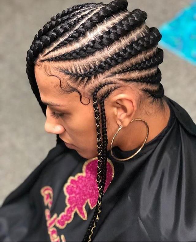 (1c) LEMONADE BRAIDS MID-BACK to WAISTED LENGHT. HAIR-INCLUDED.