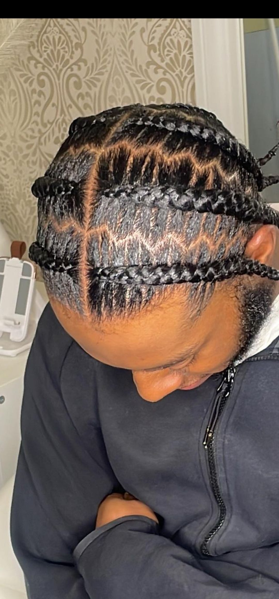 (G9) MEN CONROWS DESIGN WITH NATURAL HAIR