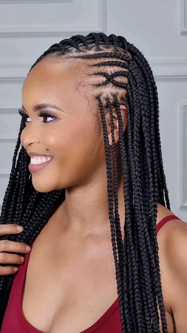 (C3) CONROWS DESIGN MID-BACK OR WAIST LENGTH $250, WITH HAIR INCLUDED.