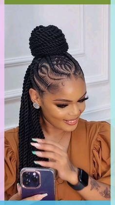 CONROWS DESIGN WITH TWIST, WAIST LENGTH TO MID-BACK, HAIR-INCLUDED.
