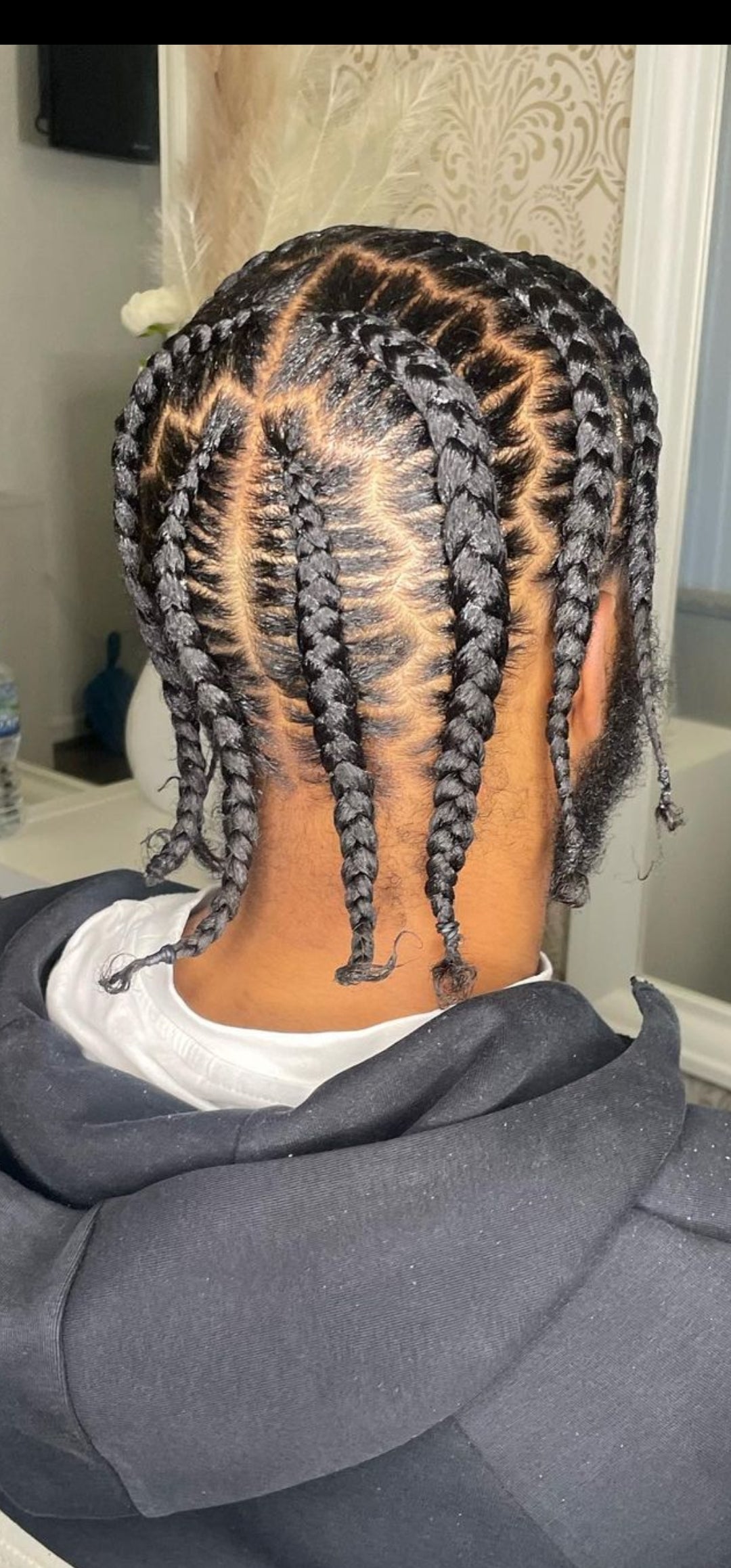 (G9) MEN CONROWS DESIGN WITH NATURAL HAIR