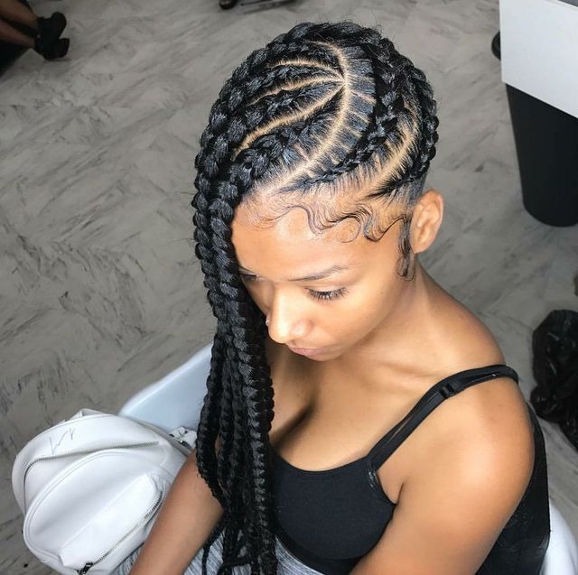 (1c) LEMONADE BRAIDS MID-BACK to WAISTED LENGHT. HAIR-INCLUDED.