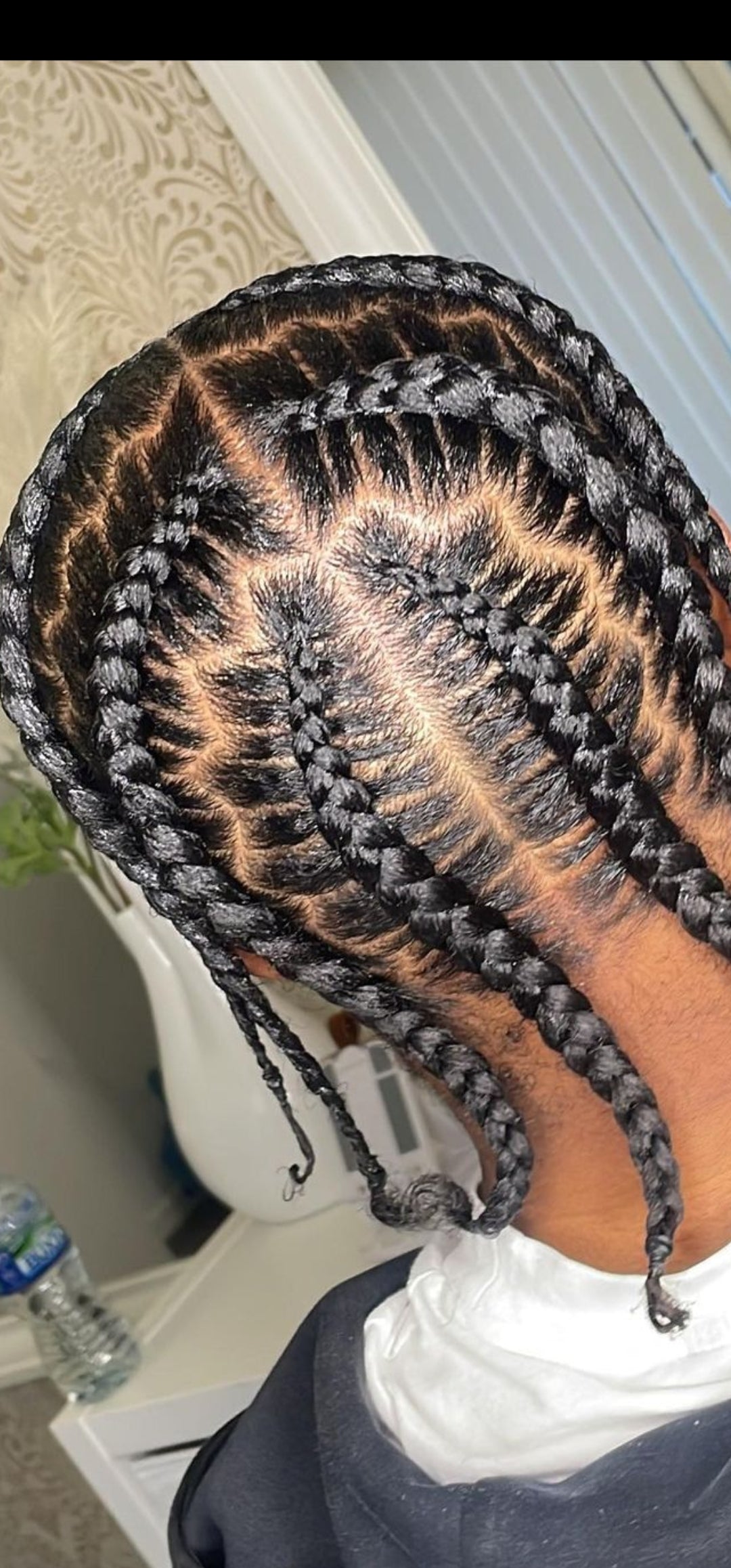 (G9) MEN CONROWS DESIGN WITH NATURAL HAIR