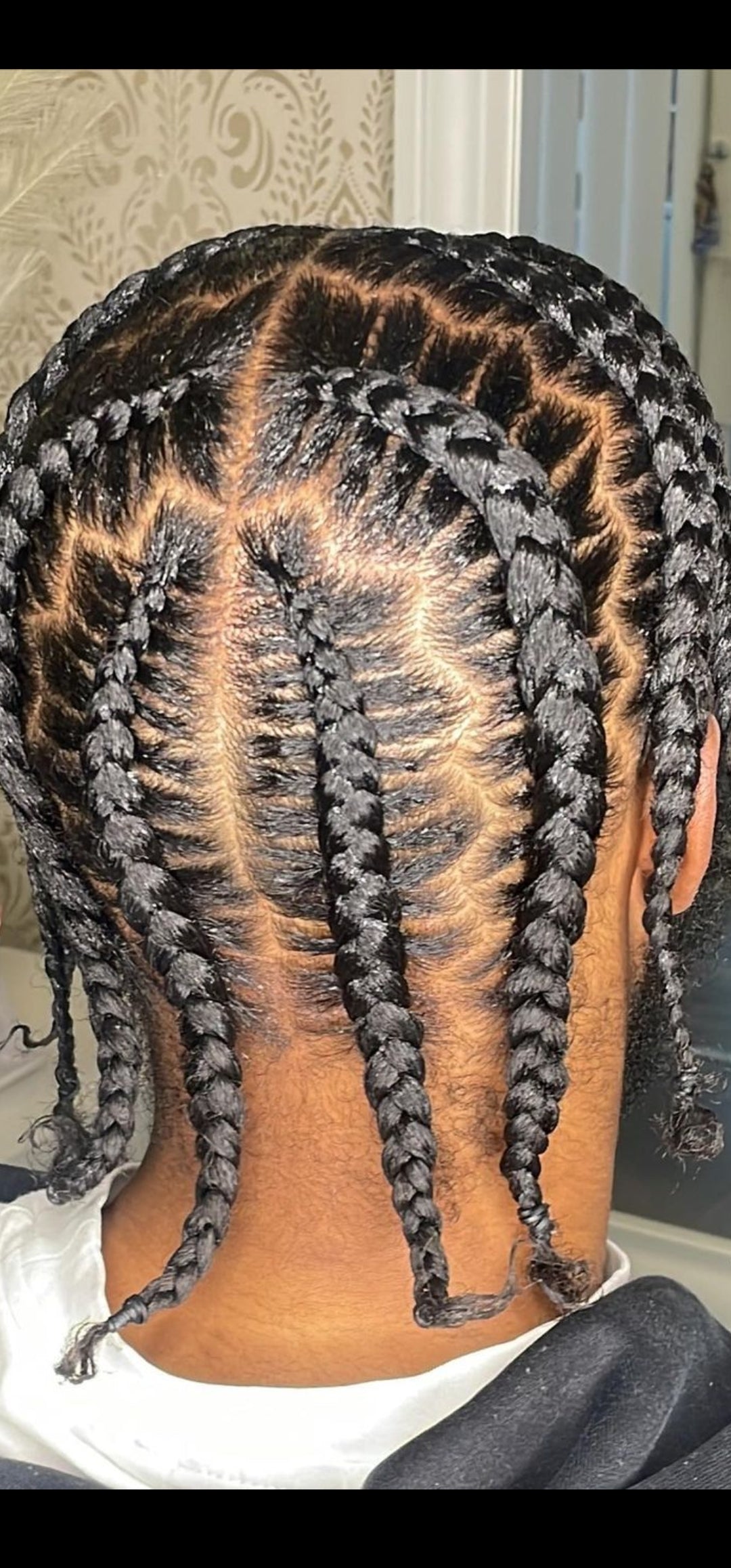 (G9) MEN CONROWS DESIGN WITH NATURAL HAIR