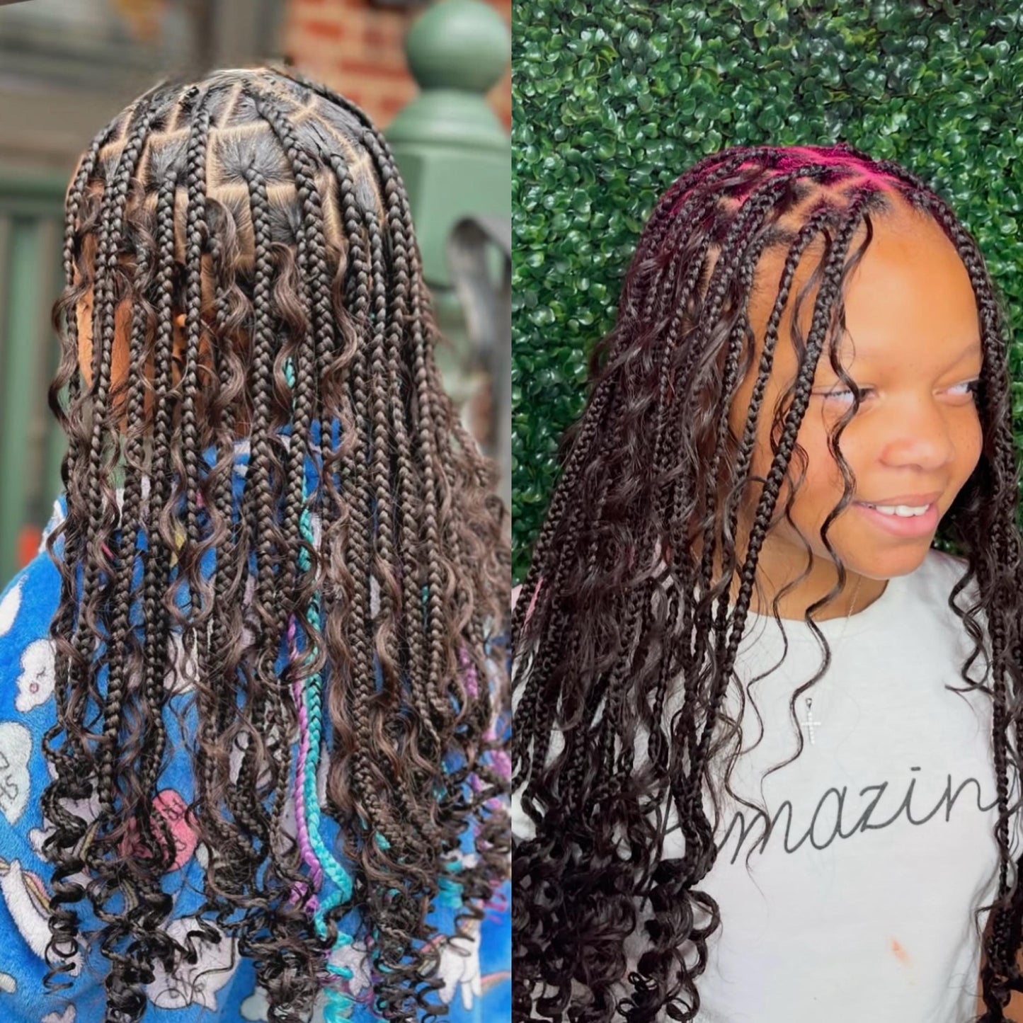 KIDS BOHO KNOTLESS BOX BRAIDS (HAIR INCLUDED)