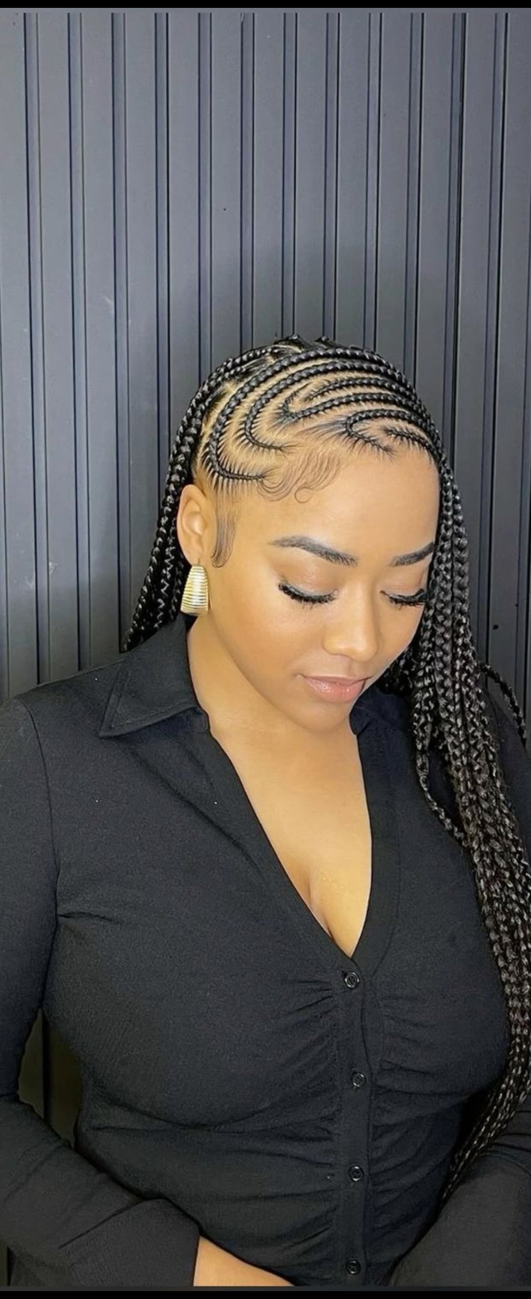 (1C) LEMONADE & KNOTLESS BOX BRAIDS, MID-BACK to waist length.