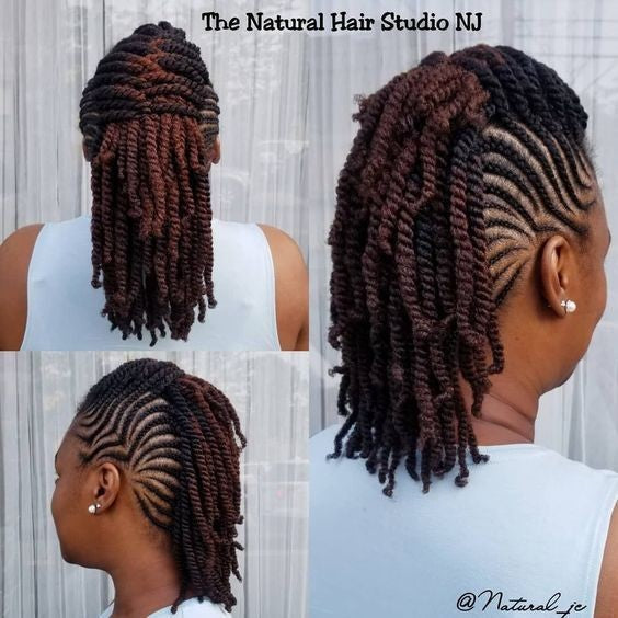(C9) CONROWS DESIGN WITH TWIST, HAIR NOT INCLUDED.