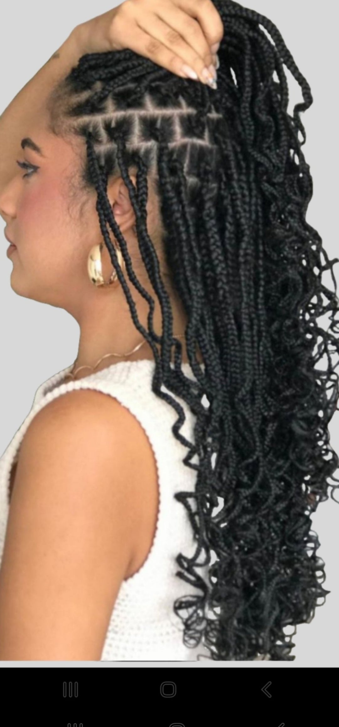 CURLY BOX BRAID,  (HAIR -INCLUDED)