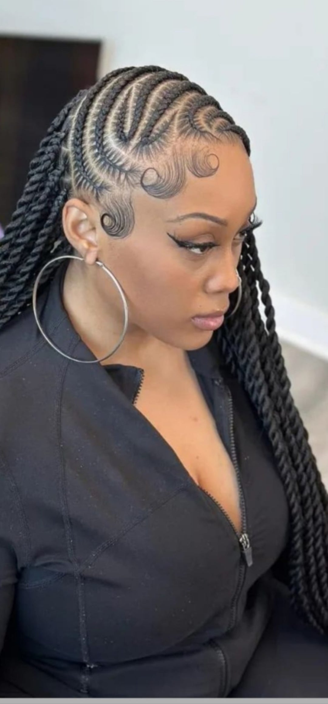 (5) CONROWS & TWISTS  (HAIR-INCLUDED)