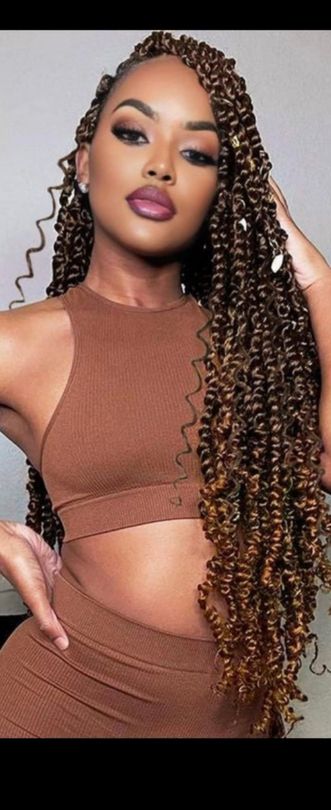 (K) > CROCHET HAIR STYLE.                 ( HAIR NOT INCLUDED )