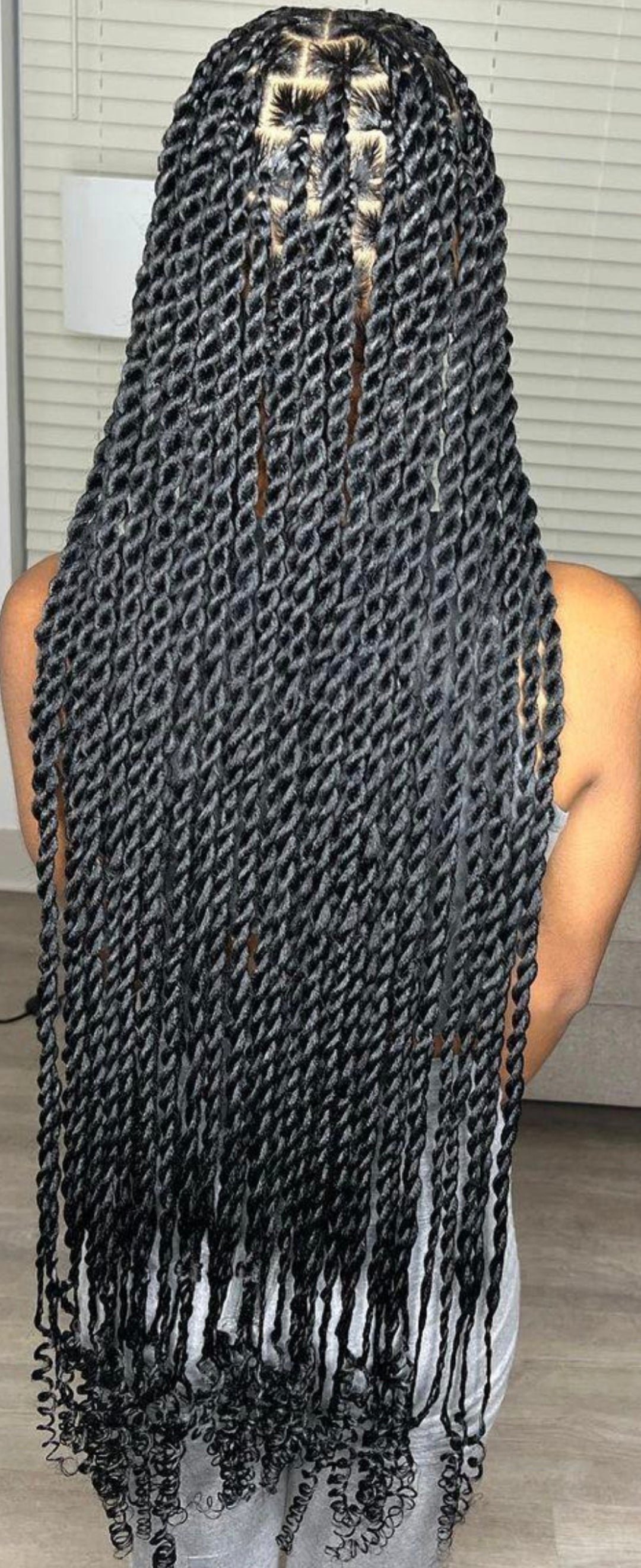 (C) LOOSE TWIST BRAIDS |MEDIUM| (MID-BACK $200) (WAIST-LENGTH $250) ( BUTT OR UNDER BUTT $280) HAIR-INCLUDED.