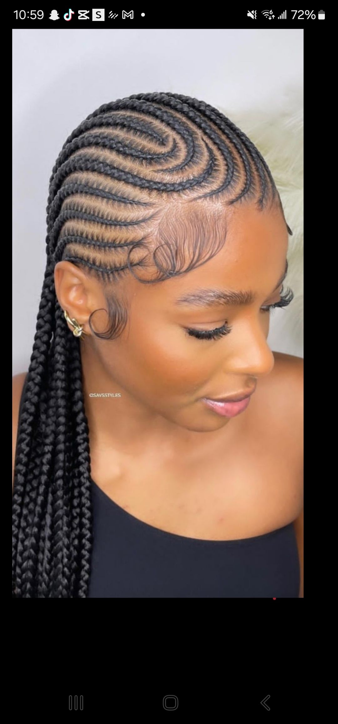 (8s) STITCH CONROWS  (HAIR -INCLUDED)