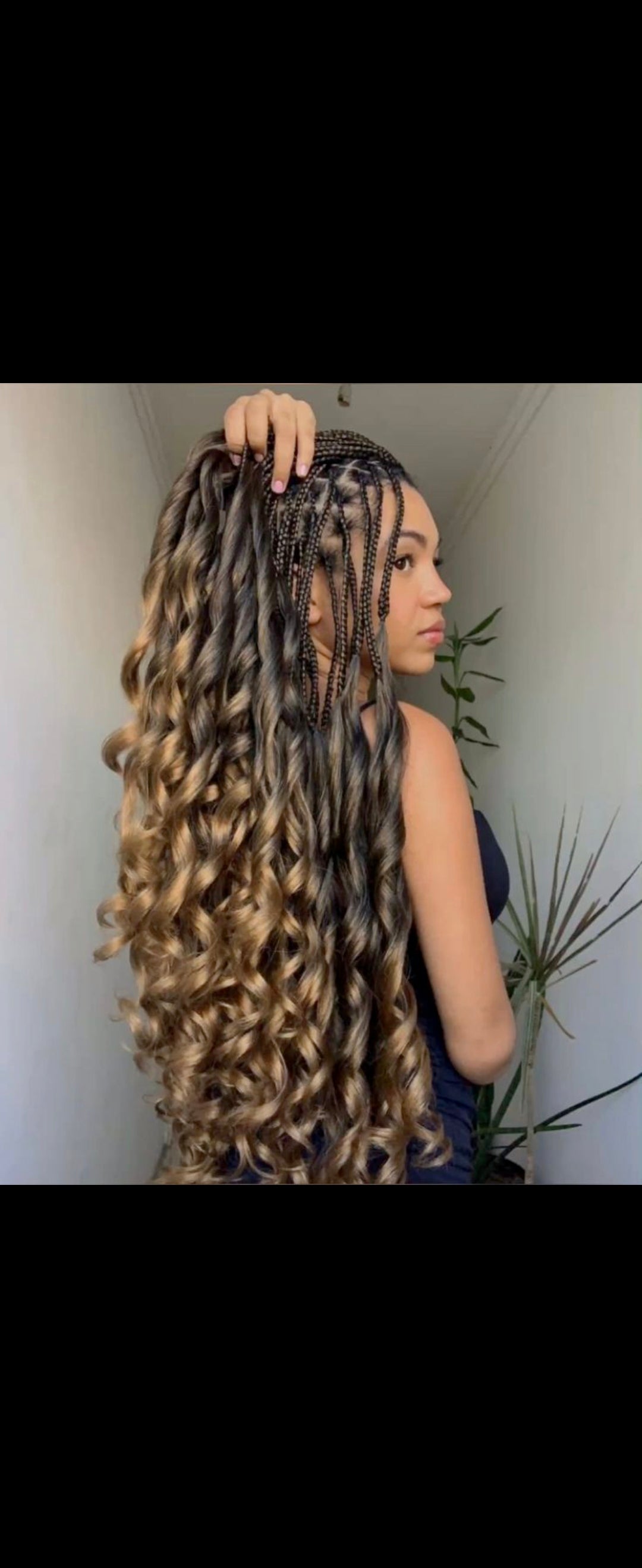 (Q3) FRENCH CURLS SMALL MEDIUM , MID-BACK $250, WAIST LENGTH $300