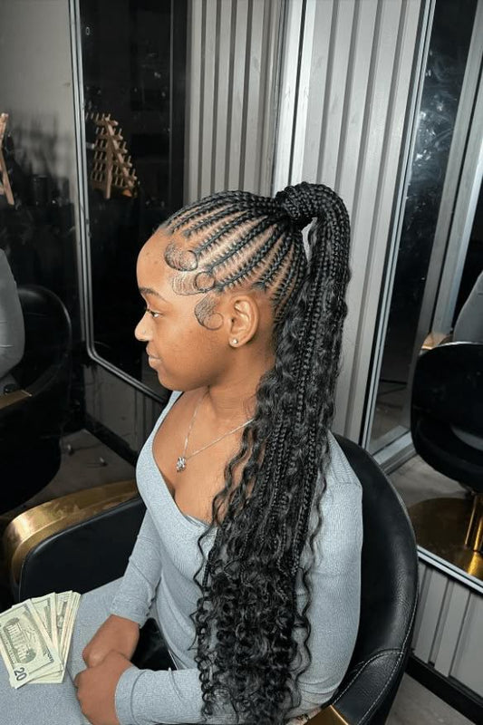 (C) PONYTAIL STITCH CONROWS BOHO $250, WITHOUT STITCH $200