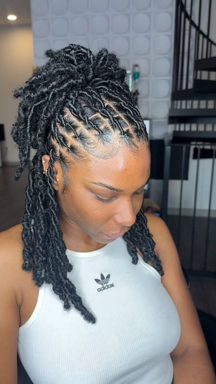 RETWIST HALF UPDO & HALF DOWN STAND TWIST.