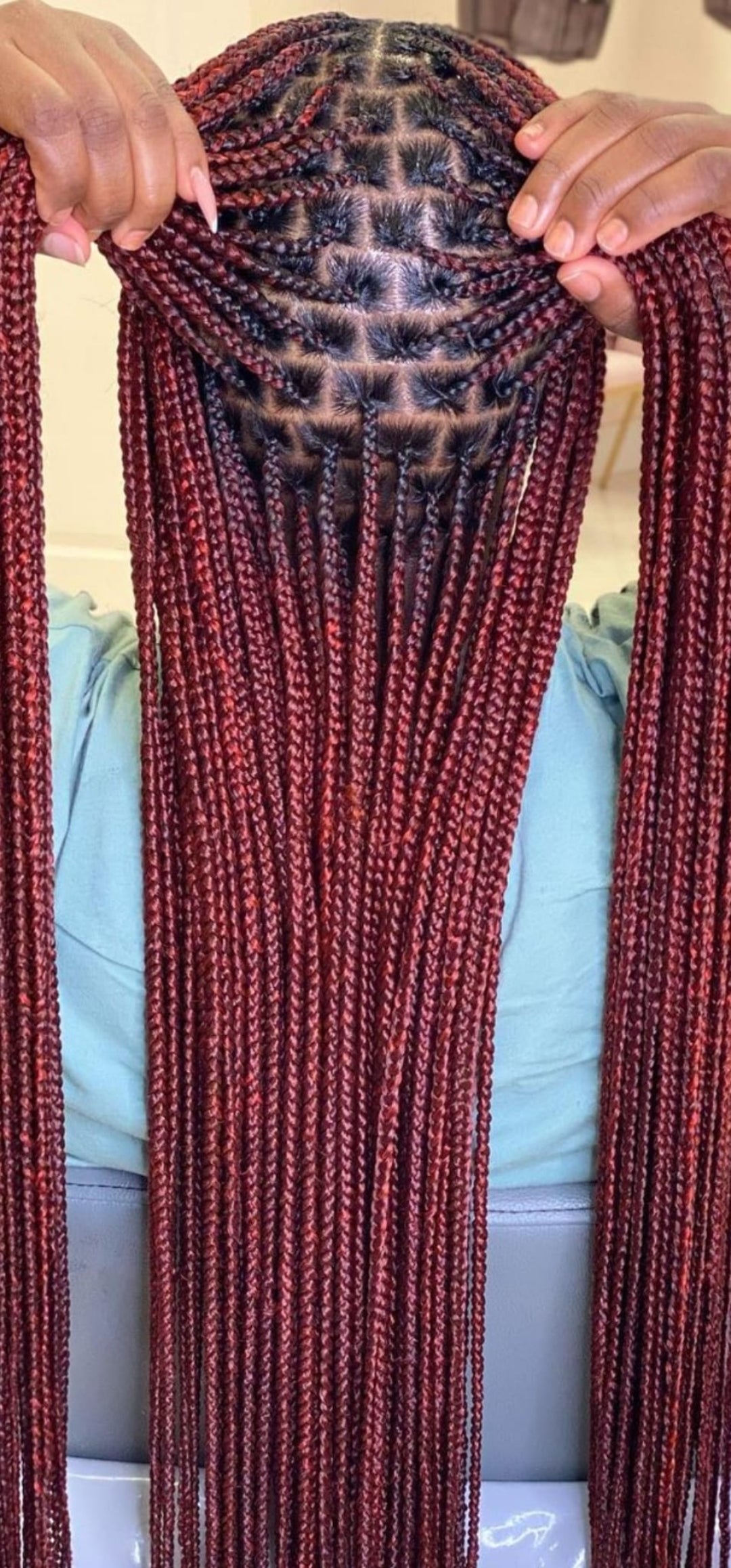 (7c)> KNOTLESS BOX BRAIDS, WITH (HAIR INCLUDED)