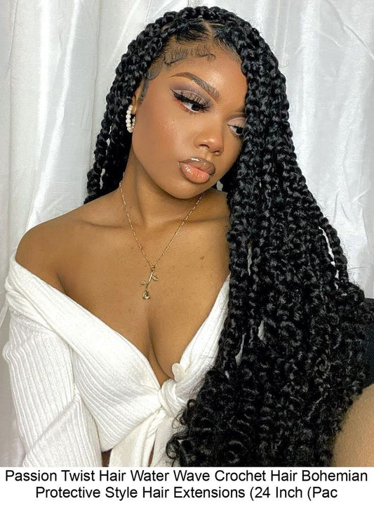 (6) LARGE PASSION TWIST BRAIDS,  HAIR NOT INCLUDED