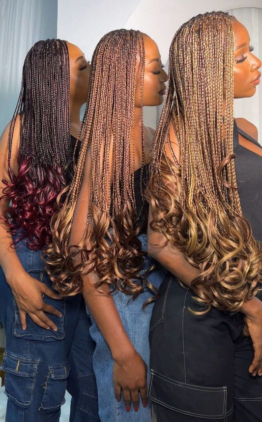 FRENCH CURLS SMALL, (MID-BACK $250), (WAIST LENGTH $280). HAIR NOT INCLUDED