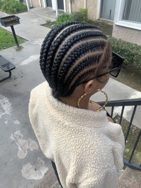 REGULAR 10 CONROWS BRAIDS (WITHOUT STITCH)