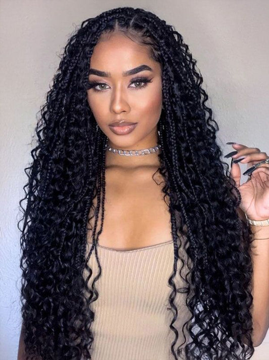 (1c,,) GYPSY KNOTLESS BOX BRAID,  SMALL MEDIUM Mid-Back $300, and  waist length $400. CURLY pics is not included,  we sell it separately,  human hair curl pics  $70 SYTHENTIC $20