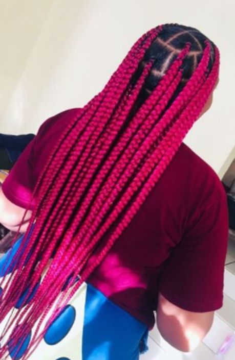 (1,) - BEAUTIFUL COLORS KNOTLESS BOX BRAID WITH HAIR INCLUDED.  SCROLL TO SEE DIFFERENT COLORS OF LARGE KNOTLESS BOX BRAID WE PROVIDE DIFFERENT COLORS FOR OUR CLIENTS. (MID-BACK - $180) ( WAIST-LENGTH $200) (BUTT LENGTH $250)
