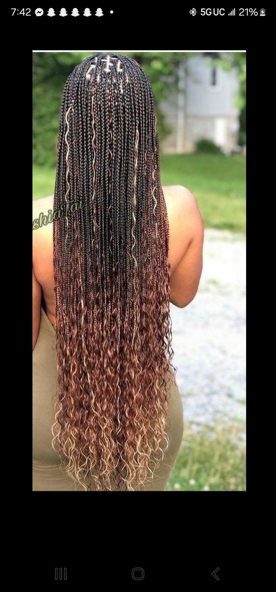 (7) BOHO KNOTLESS BOX BRAIDS.