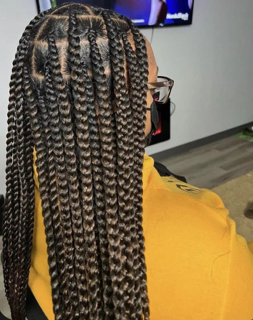 (1) >KNOWLESS BOX BRAIDS, SCROLL TO SEE DIFFERENT SIZES.