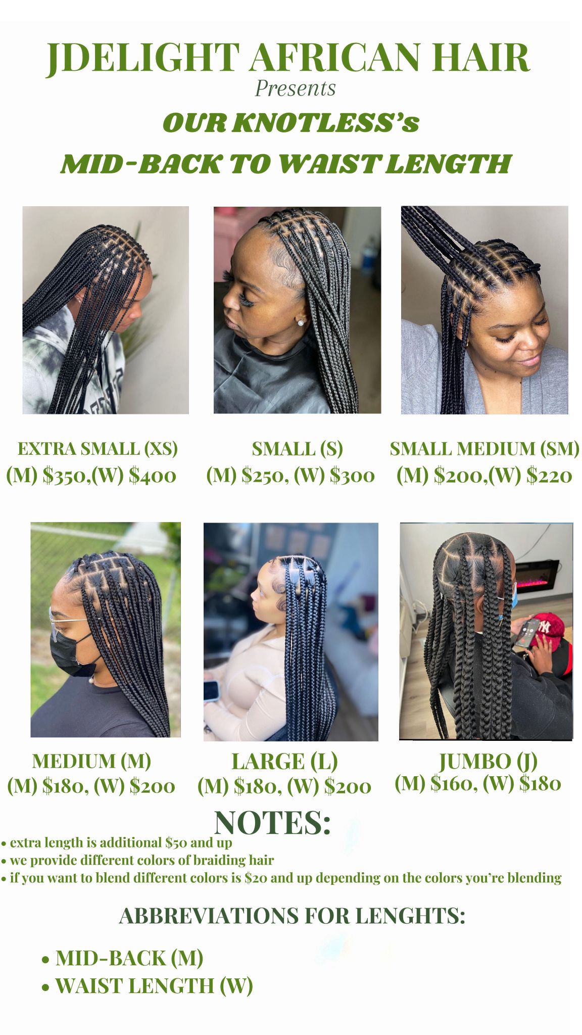 (1a,) KNOWLESS BOX BRAIDS,  HAIR IS INCLUDED ON THIS SERVICES. PROCESS TAKES 3 TO 6 HOURS DEPENDING ON SIZE & LENGTH.  SCROLL FOR MORE PICTURES.