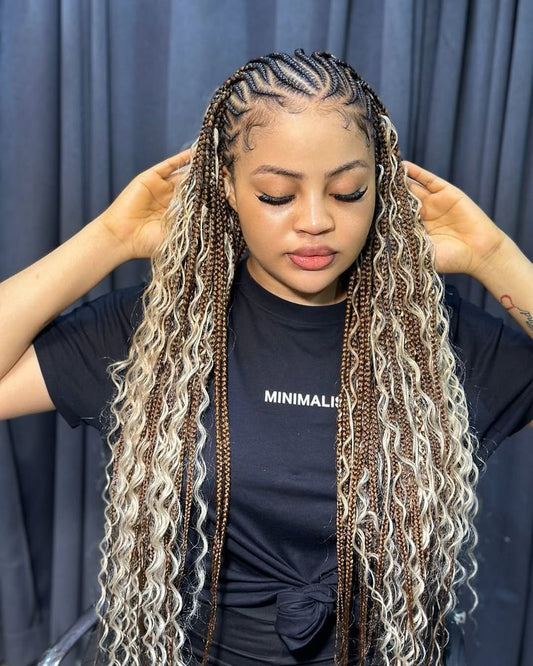 (1e) BOHO CONROWS  WITH HAIR INCLUDED.
