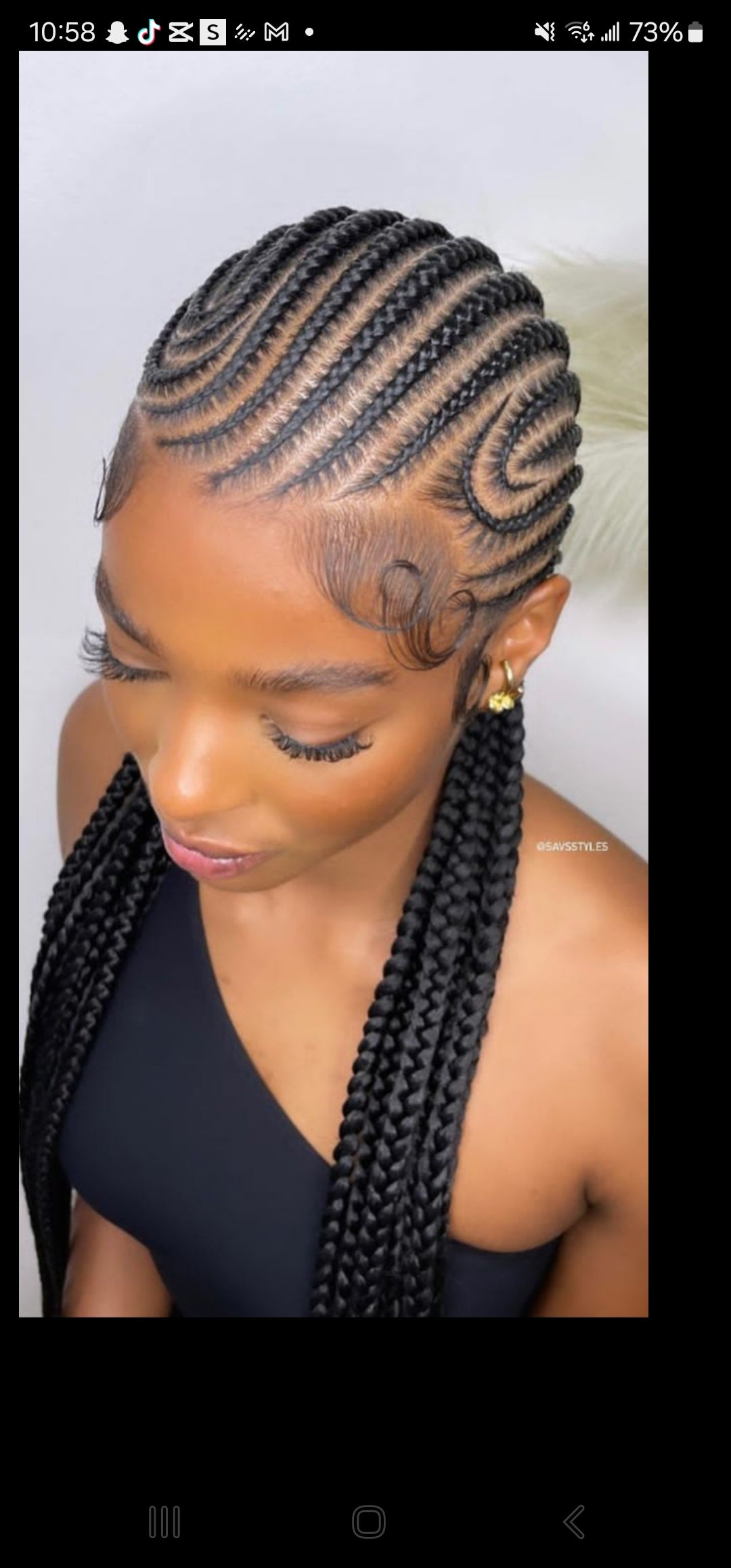 (8s) STITCH CONROWS  (HAIR -INCLUDED)