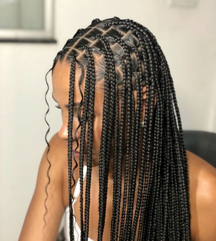 (1) > SMALL KNOTLESS BOX BRAID / BOX BRAID (MID-BACK > $250) (WAIST-LENGTH  $300) WITH HAIR INCLUDED > SCROLL FOR MORE SIZES, BOOK YOUR APPOINTMENT. CLICK ON ANY PICTURE OF SIZES YOU WANT TO BOOK.