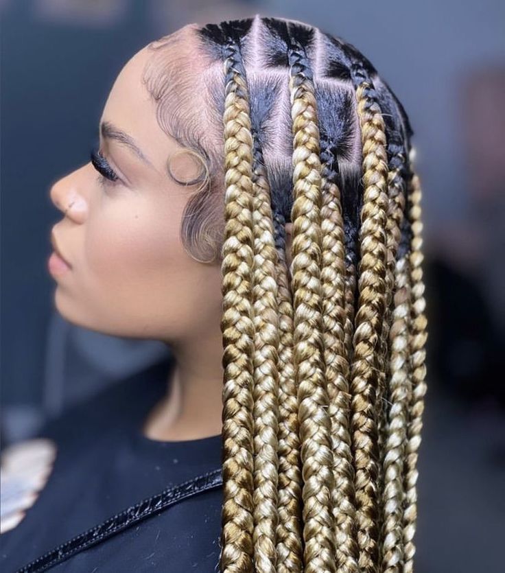 (1,) - BEAUTIFUL COLORS KNOTLESS BOX BRAID WITH HAIR INCLUDED.  SCROLL TO SEE DIFFERENT COLORS OF LARGE KNOTLESS BOX BRAID WE PROVIDE DIFFERENT COLORS FOR OUR CLIENTS. (MID-BACK - $180) ( WAIST-LENGTH $200) (BUTT LENGTH $250)