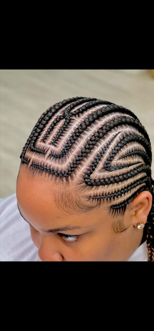 (H) > STITCH CONROWS DESIGN WITH ( HAIR-INCLUDED)