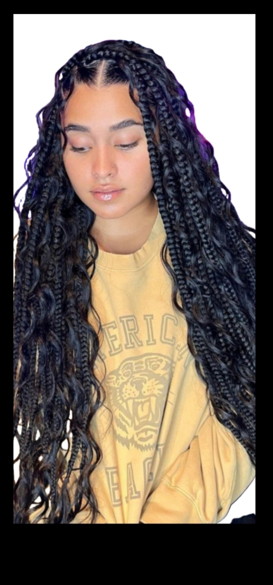 (7) BOHO KNOTLESS BOX BRAIDS.