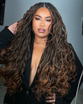 FRENCH CURLS BOHO SMALL MEDUIM. MID-BACK. $280, WAIST-LENGTH $300.