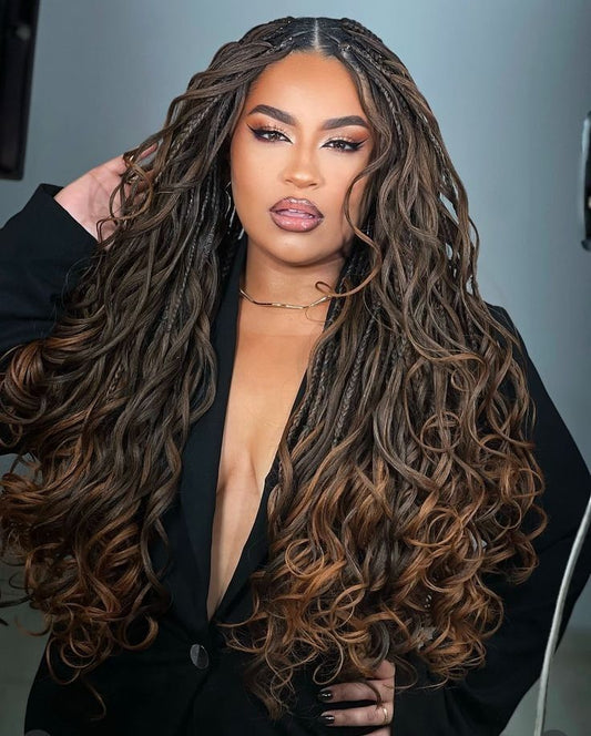 (E1)FRENCH CURLS BOHO SMALL MEDUIM. MID-BACK. $280, WAIST-LENGTH $300.