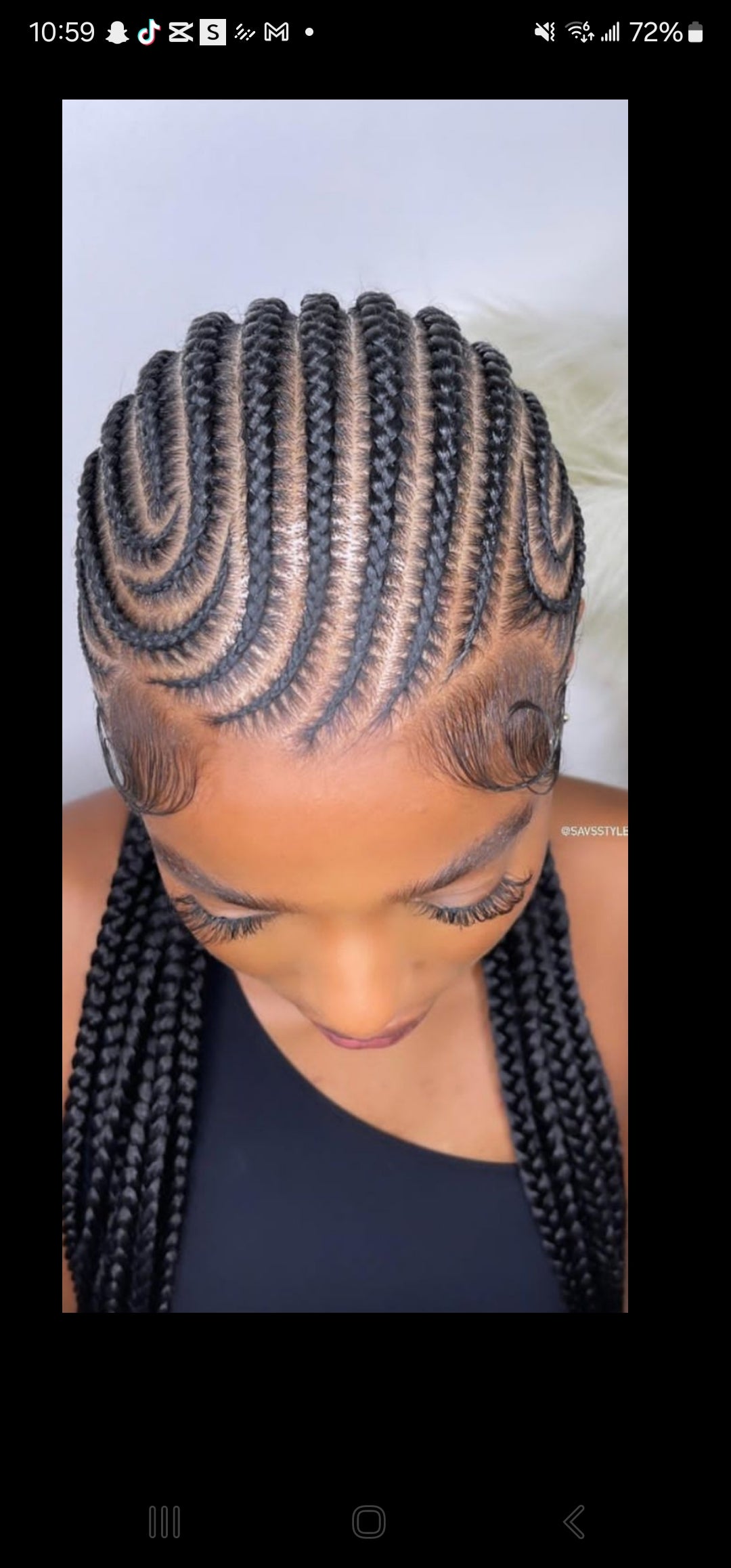 (8s) STITCH CONROWS  (HAIR -INCLUDED)