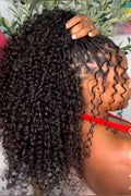 (2a) MIRACLE KNOTLESS BOX BRAIDS SMALL MEDIUM MID-BACK TO WAIST-LENGTH CURLY HAIR NOT INCLUDED.