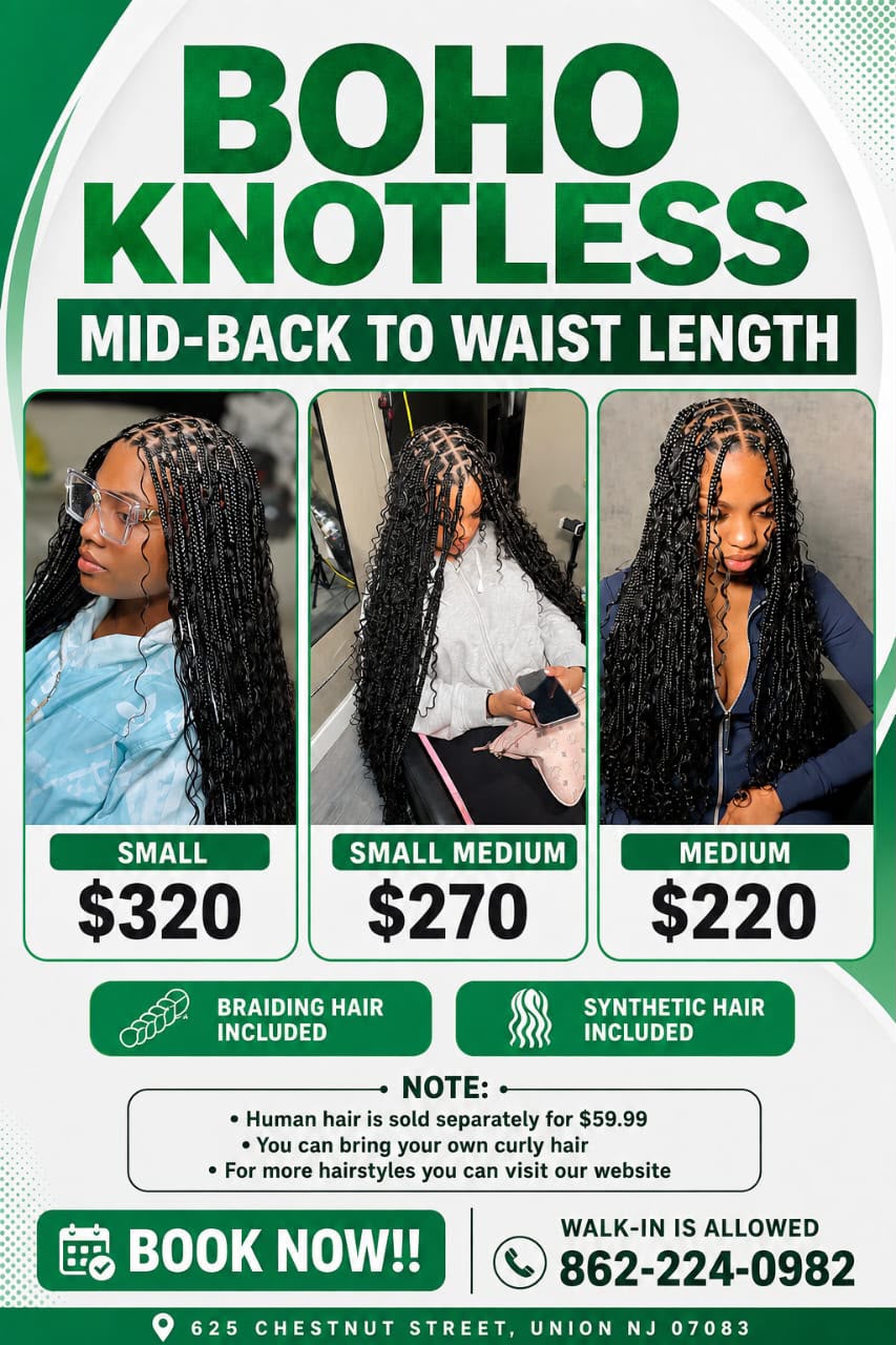 Zx BOHO KNOTLESS BOX BRAID