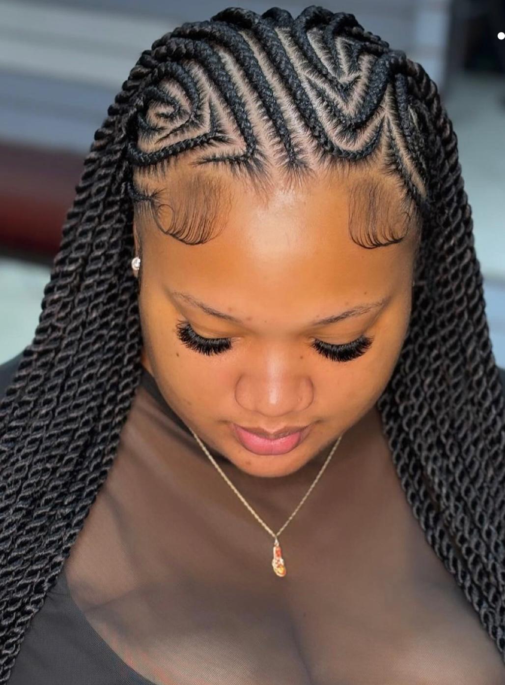 (9) CONROWS & TWIST. (HAIR-INCLUDED)