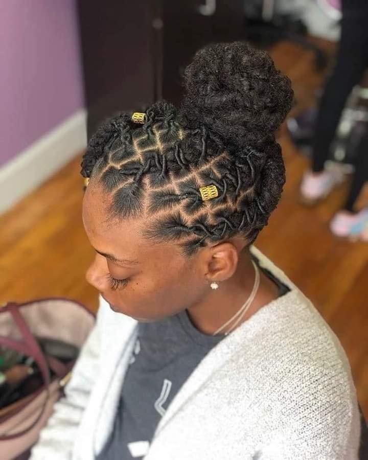 RETWIST +BARREL UPDO+ WATCHING.  SCROLL FOR MORE STYLES.