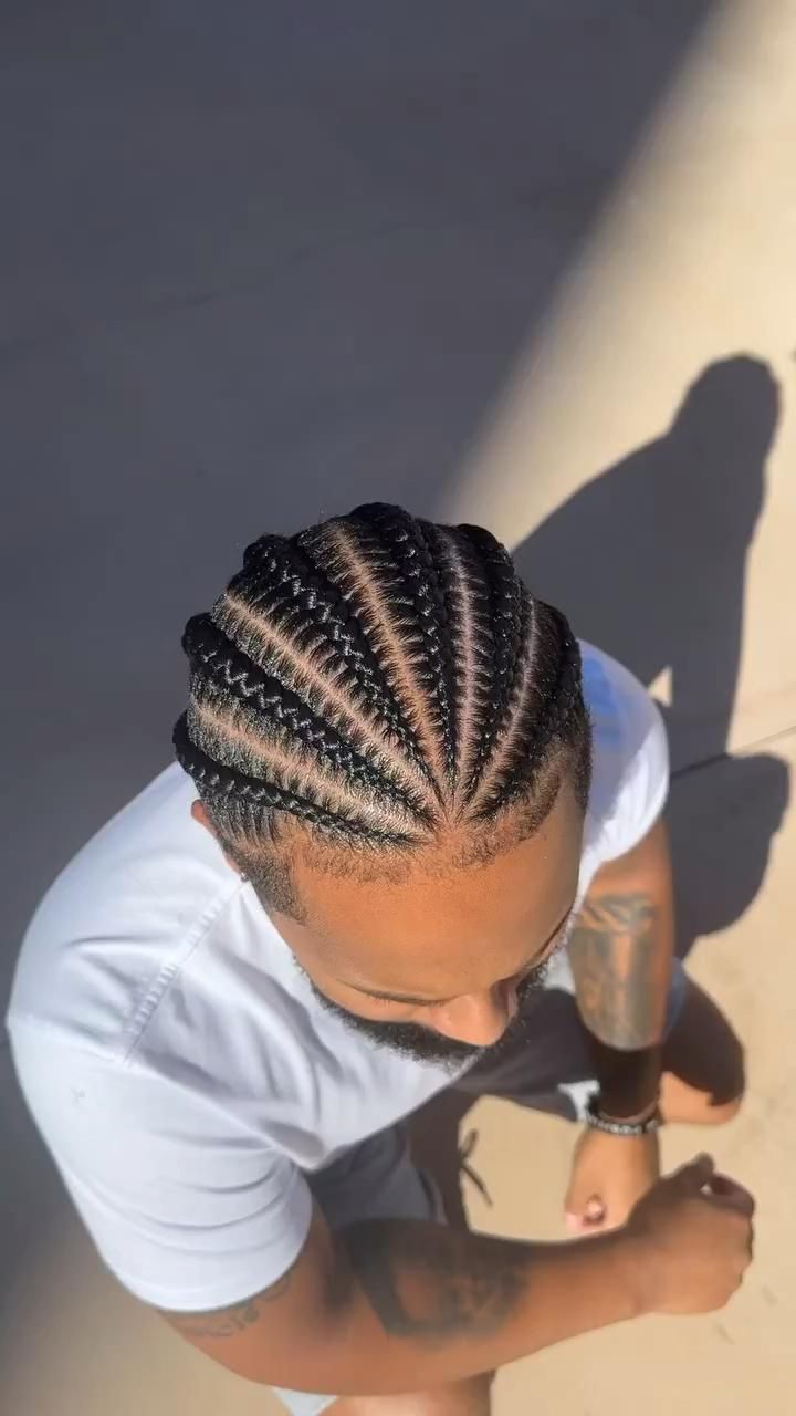 Stich cornrows for men