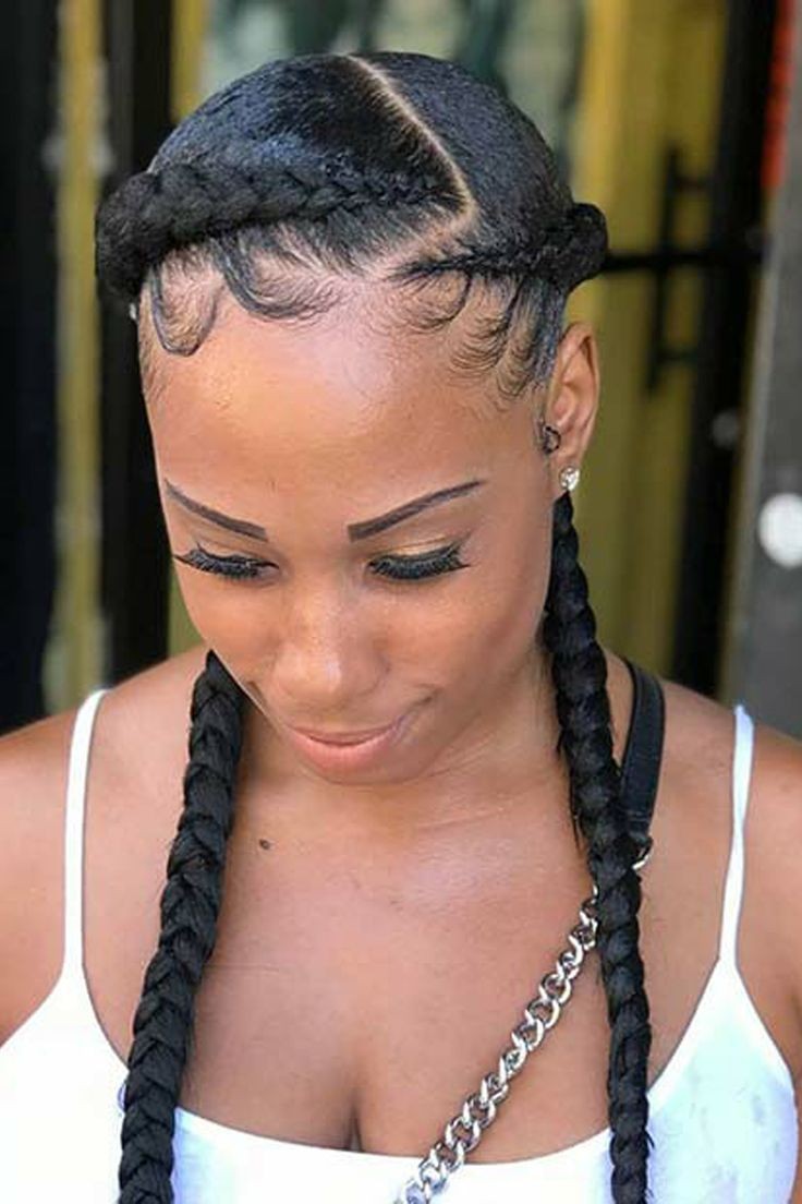 (G)> TWO CONROWS DESIGN WITH HAIR INCLUDED. SCROLL PICTURE TO SEE MORE DESIGN.