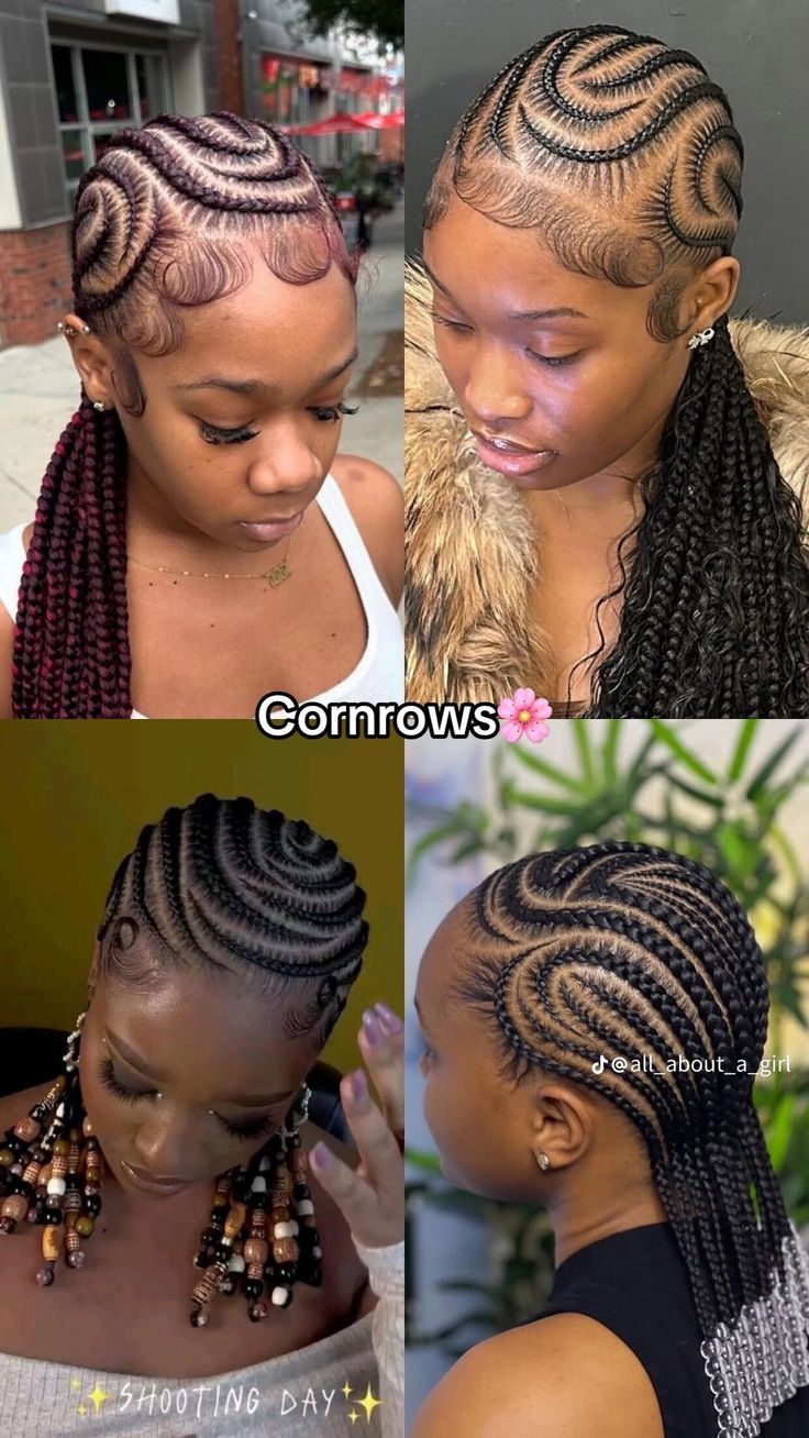 (2) CONROWS DESIGN WITH HAIR INCLUDED (REGULAR CONROWS). BEED NOT INCLUDED.