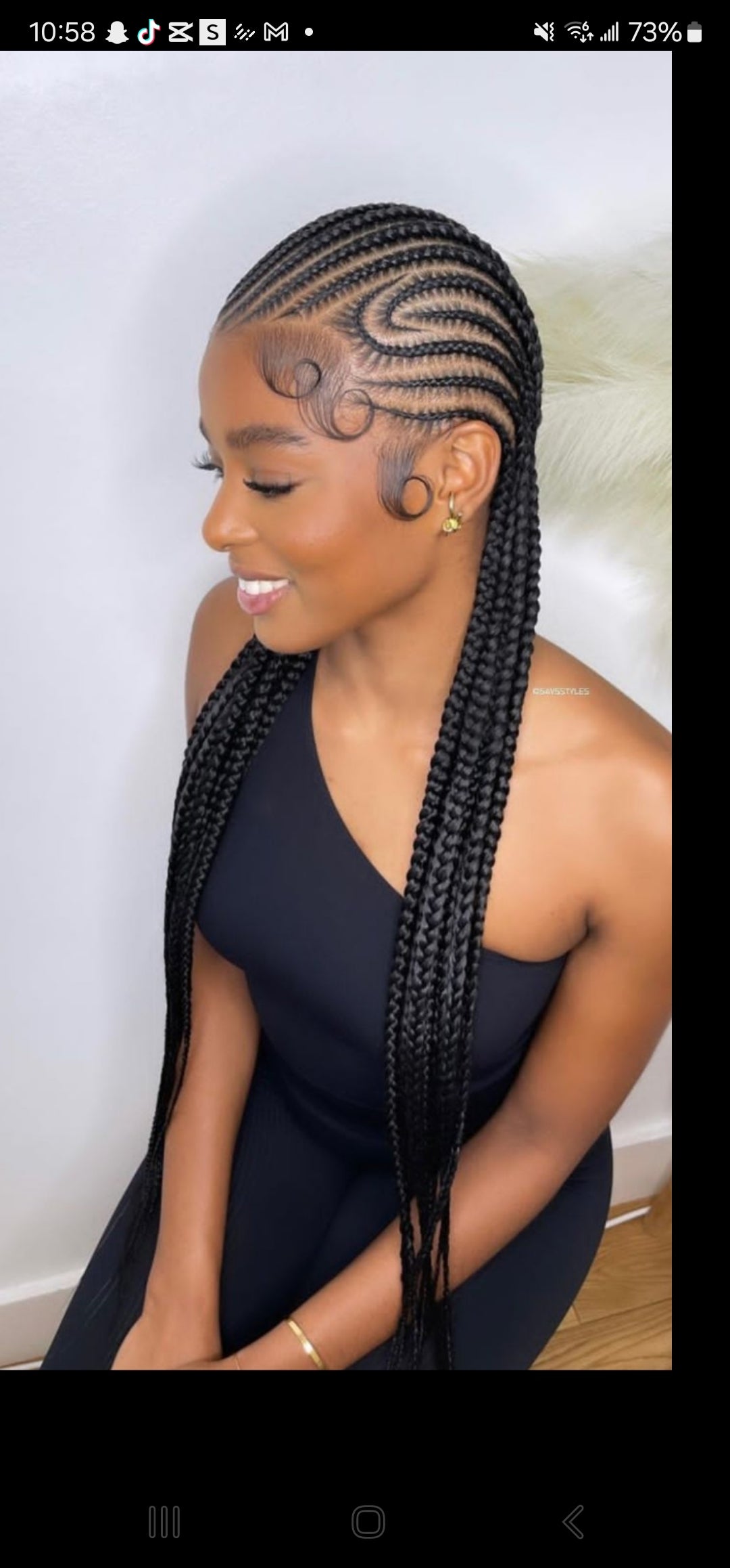 (8s) STITCH CONROWS  (HAIR -INCLUDED)