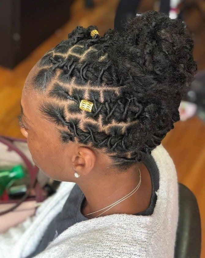 RETWIST +BARREL UPDO+ WATCHING.  SCROLL FOR MORE STYLES.