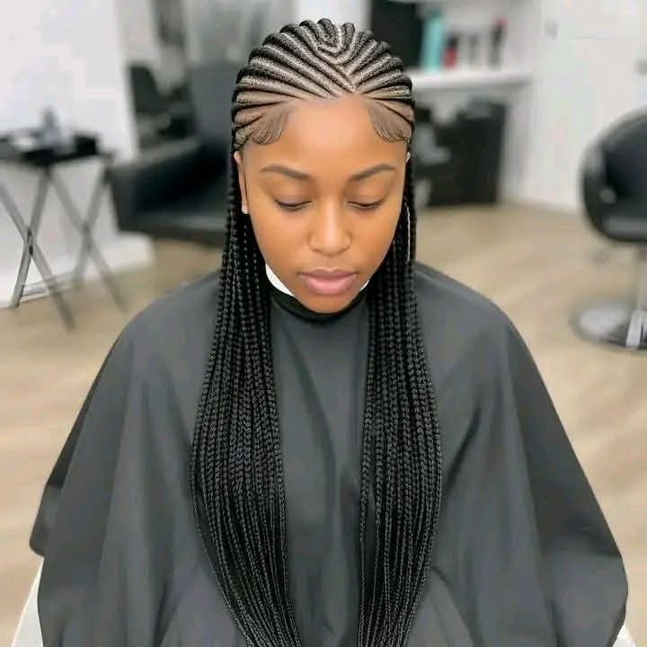 (1d) BEAUTIFUL CONROWS DESIGN,  SCROLL TO SELECT ANY CONROWS DESIGN HERE IS $200 WITH BRAIDING HAIR INCLUDED